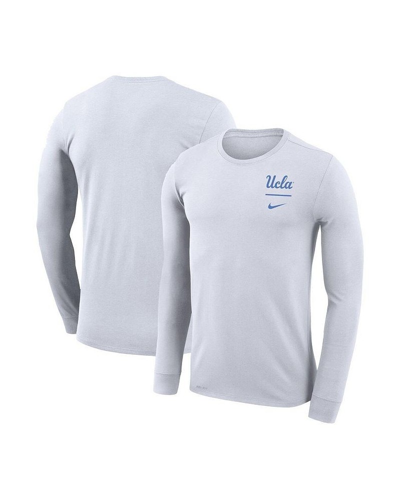 Men's White UCLA Bruins Logo Stack Legend Performance Long Sleeve T-shirt $28.04 T-Shirts