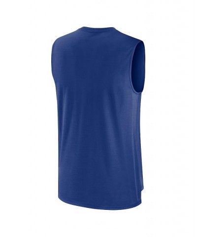 Men's Royal Chicago Cubs Knockout Stack Exceed Performance Muscle Tank Top $23.39 T-Shirts