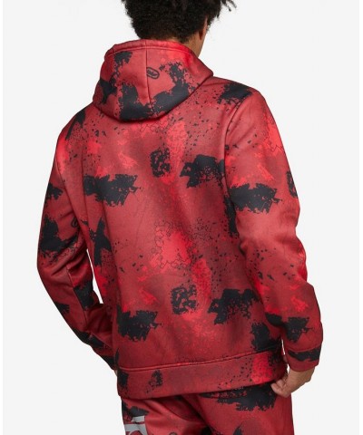 Men's Sponge Cake Hoodie Red $34.68 Sweatshirt