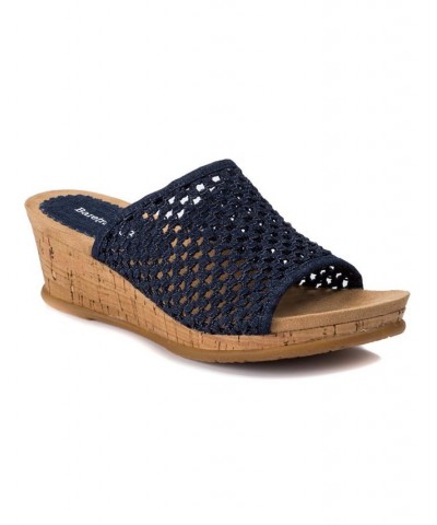 Flossey Platform Slide Wedge Sandals PD01 $39.10 Shoes