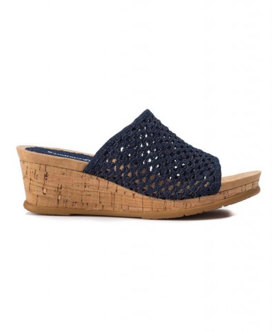 Flossey Platform Slide Wedge Sandals PD01 $39.10 Shoes