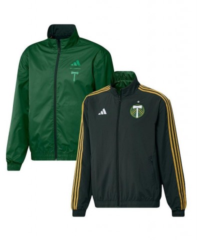 Men's Green Portland Timbers 2023 On-Field Anthem Full-Zip Reversible Team Jacket $40.80 Jackets