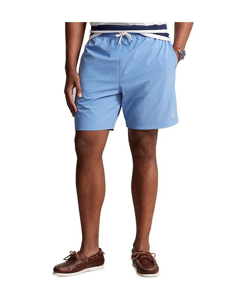 Men's Big & Tall Traveler Swim Trunks Blue $42.75 Swimsuits