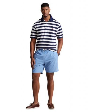 Men's Big & Tall Traveler Swim Trunks Blue $42.75 Swimsuits