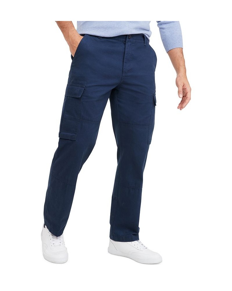 Men's Regular Fit Cargo Pants Blue $36.50 Pants