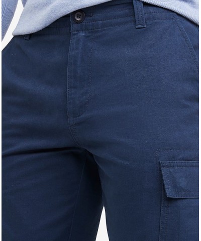 Men's Regular Fit Cargo Pants Blue $36.50 Pants