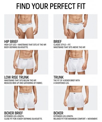 Men's Cotton Stretch Trunks 5-Pack White $28.04 Underwear