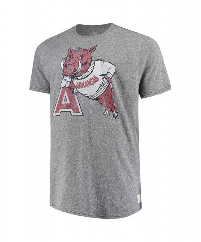 Men's Gray Arkansas Razorbacks Big and Tall Tri-Blend T-shirt $23.00 T-Shirts