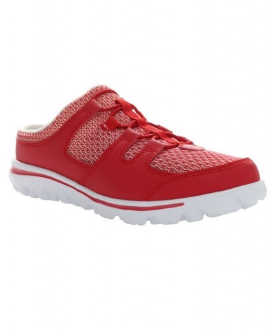 Women's Travelactiv Slide Casual Sneakers Red $38.97 Shoes