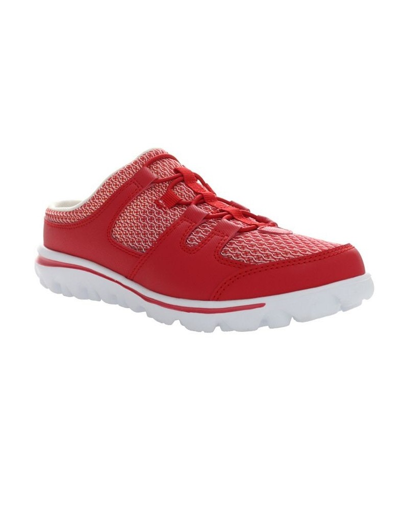 Women's Travelactiv Slide Casual Sneakers Red $38.97 Shoes