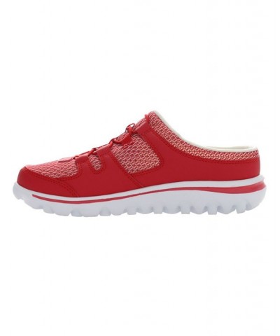 Women's Travelactiv Slide Casual Sneakers Red $38.97 Shoes