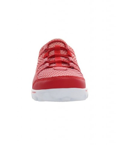 Women's Travelactiv Slide Casual Sneakers Red $38.97 Shoes