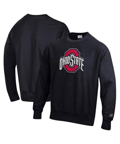 Men's Black Ohio State Buckeyes Vault Logo Reverse Weave Pullover Sweatshirt $42.50 Sweatshirt