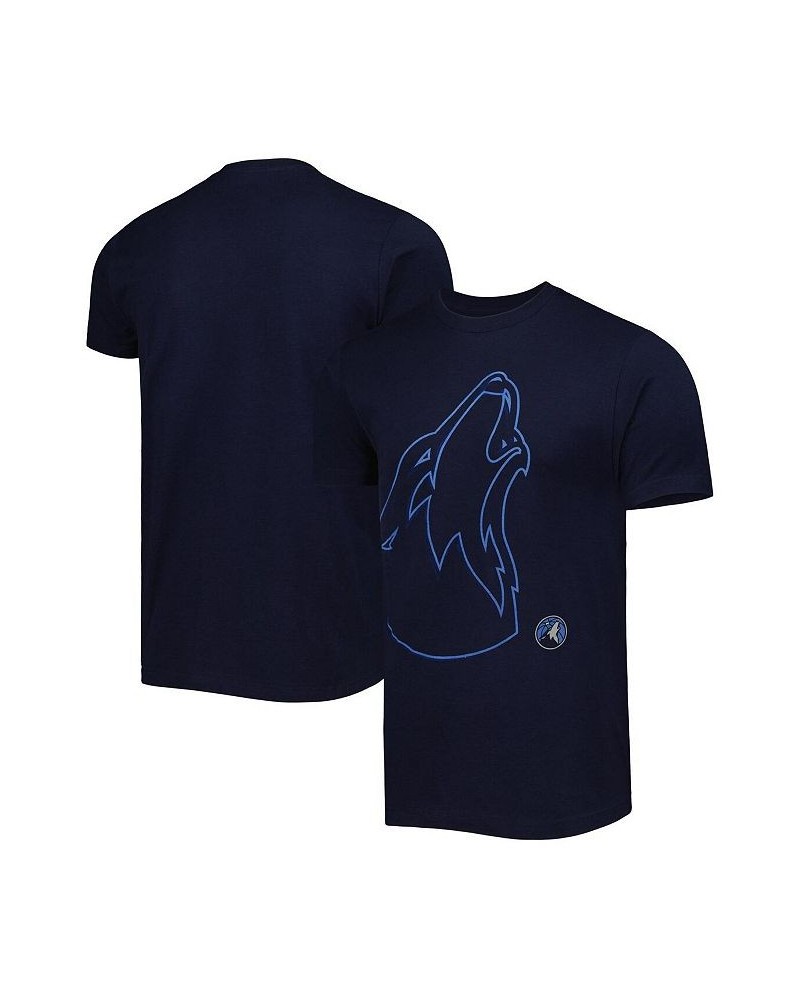 Men's and Women's Navy Minnesota Timberwolves Element Logo Pop T-shirt $22.05 Tops