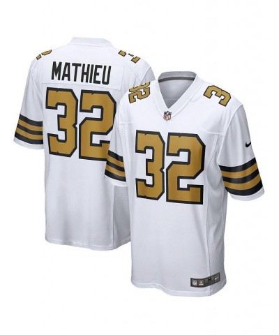 Men's Tyrann Mathieu White New Orleans Saints Player Game Jersey $41.73 Jersey