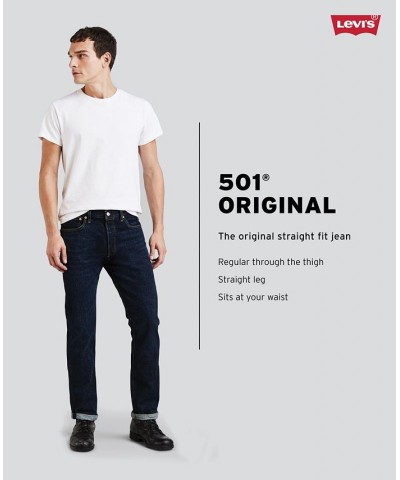 Men's 501 Original Shrink-to-Fit™ Non-Stretch Jeans Blue $39.20 Jeans