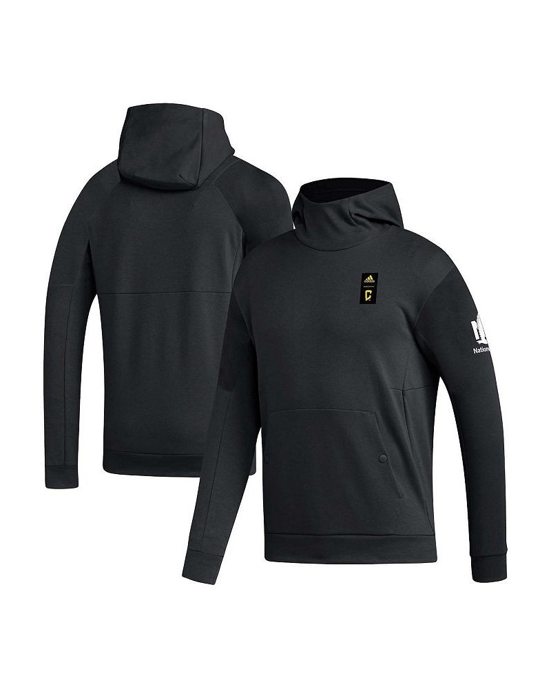 Men's Black Columbus Crew 2023 Player Travel Pullover Hoodie $44.00 Sweatshirt