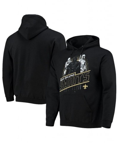 Men's Black New Orleans Saints Star Wars Empire Pullover Hoodie $31.89 Sweatshirt