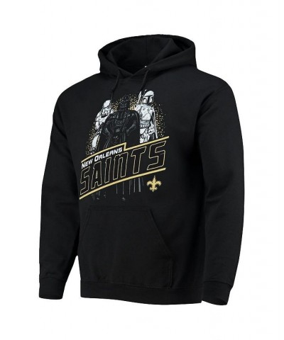 Men's Black New Orleans Saints Star Wars Empire Pullover Hoodie $31.89 Sweatshirt