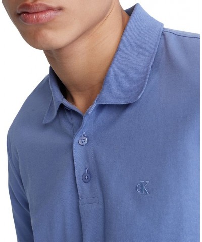 Men's Regular-Fit Smooth Cotton Monogram Logo Polo Shirt PD13 $27.49 Polo Shirts