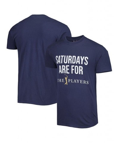 Men's Navy THE PLAYERS Saturdays Are For The Players T-shirt $22.79 T-Shirts