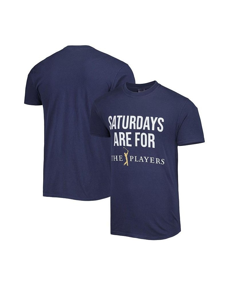 Men's Navy THE PLAYERS Saturdays Are For The Players T-shirt $22.79 T-Shirts