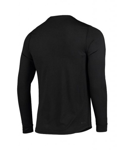 Men's Black San Jose Sharks Dassler AEROREADY Creator Long Sleeve T-shirt $22.00 T-Shirts