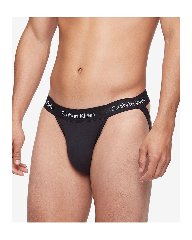 Men's Cotton Stretch Jock Straps - 3-pk. Black $15.40 Underwear