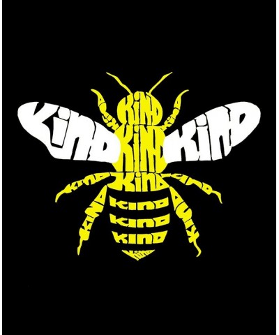 Men's Bee Kind Word Art Short Sleeve T-shirt Black $17.50 T-Shirts