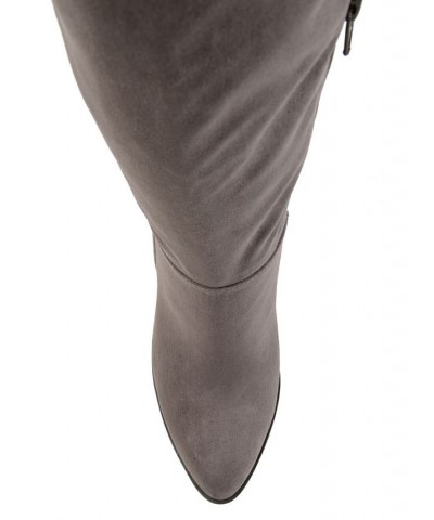 Women's Kyllie Extra Wide Calf Boots Gray $47.60 Shoes