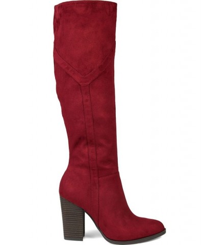 Women's Kyllie Extra Wide Calf Boots Gray $47.60 Shoes