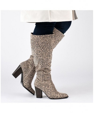 Women's Kyllie Extra Wide Calf Boots Gray $47.60 Shoes