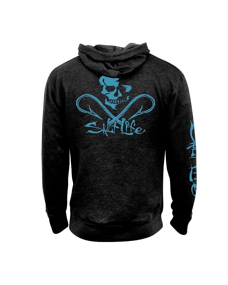 Mens Skull and Hooks Hoodie Gray $33.00 T-Shirts