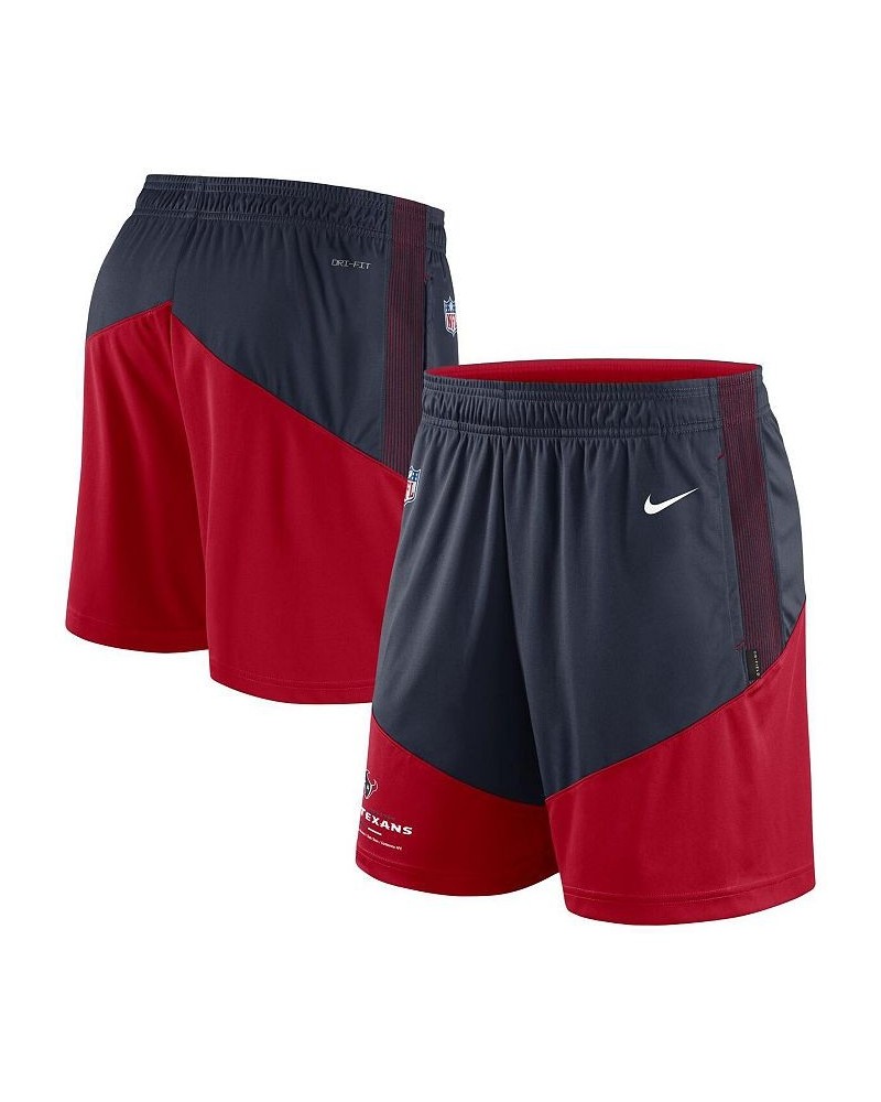 Men's Navy, Red Houston Texans Primary Lockup Performance Shorts $32.20 Shorts