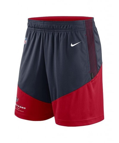 Men's Navy, Red Houston Texans Primary Lockup Performance Shorts $32.20 Shorts