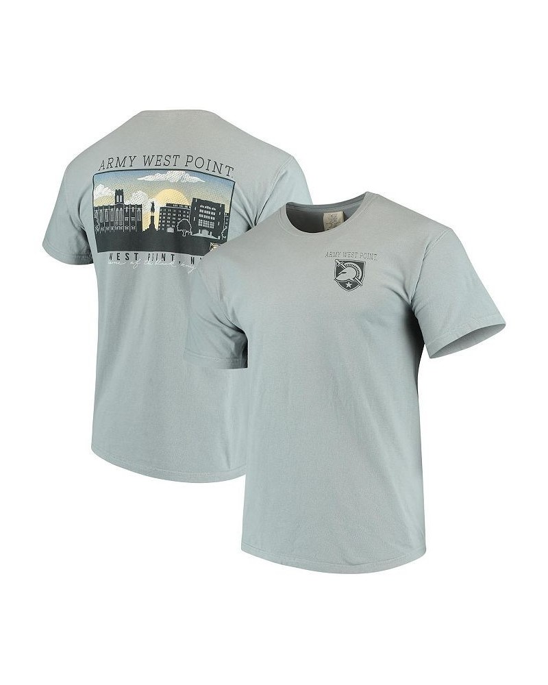 Men's Gray Army Black Knights Team Comfort Colors Campus Scenery T-shirt $23.51 T-Shirts