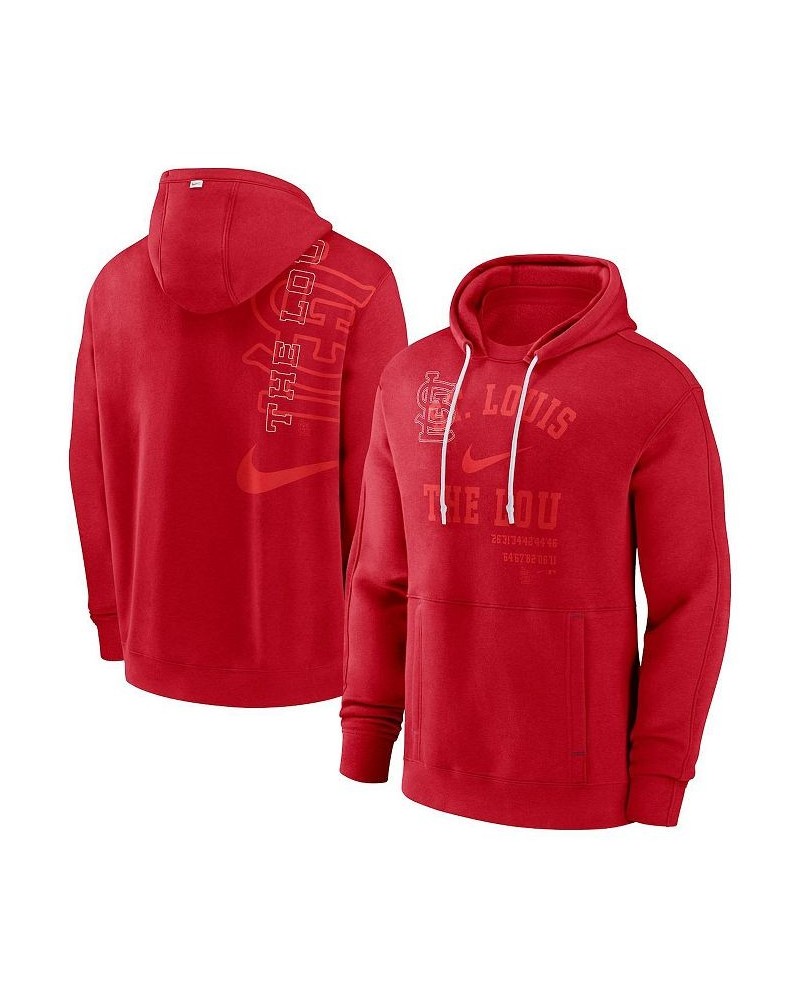 Men's Red St. Louis Cardinals Statement Ball Game Pullover Hoodie $37.40 Sweatshirt