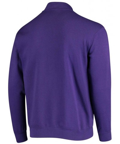 Men's Purple Washington Huskies Tortugas Logo Quarter-Zip Jacket $31.19 Sweatshirt