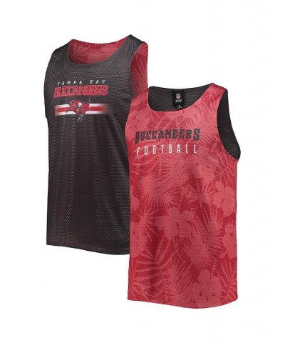 Men's Red Tampa Bay Buccaneers Floral Reversible Mesh Tank Top $18.92 T-Shirts