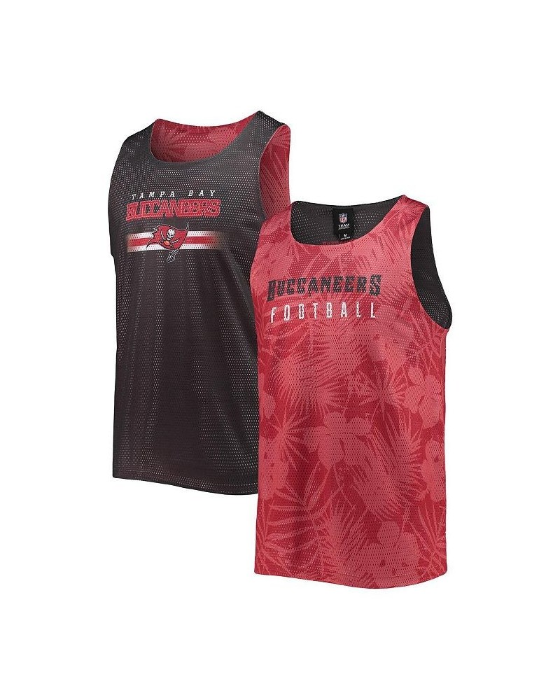 Men's Red Tampa Bay Buccaneers Floral Reversible Mesh Tank Top $18.92 T-Shirts