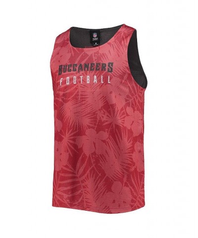 Men's Red Tampa Bay Buccaneers Floral Reversible Mesh Tank Top $18.92 T-Shirts