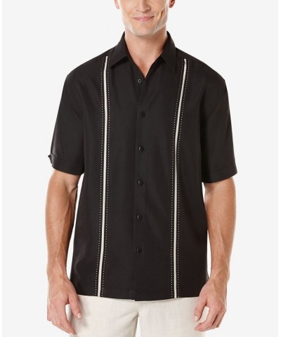 Men's Contrast Stitch Short-Sleeve Shirt Black $17.34 Shirts