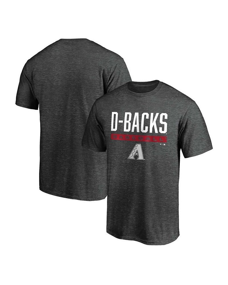 Men's Charcoal Arizona Diamondbacks Win Stripe T-shirt $15.96 T-Shirts