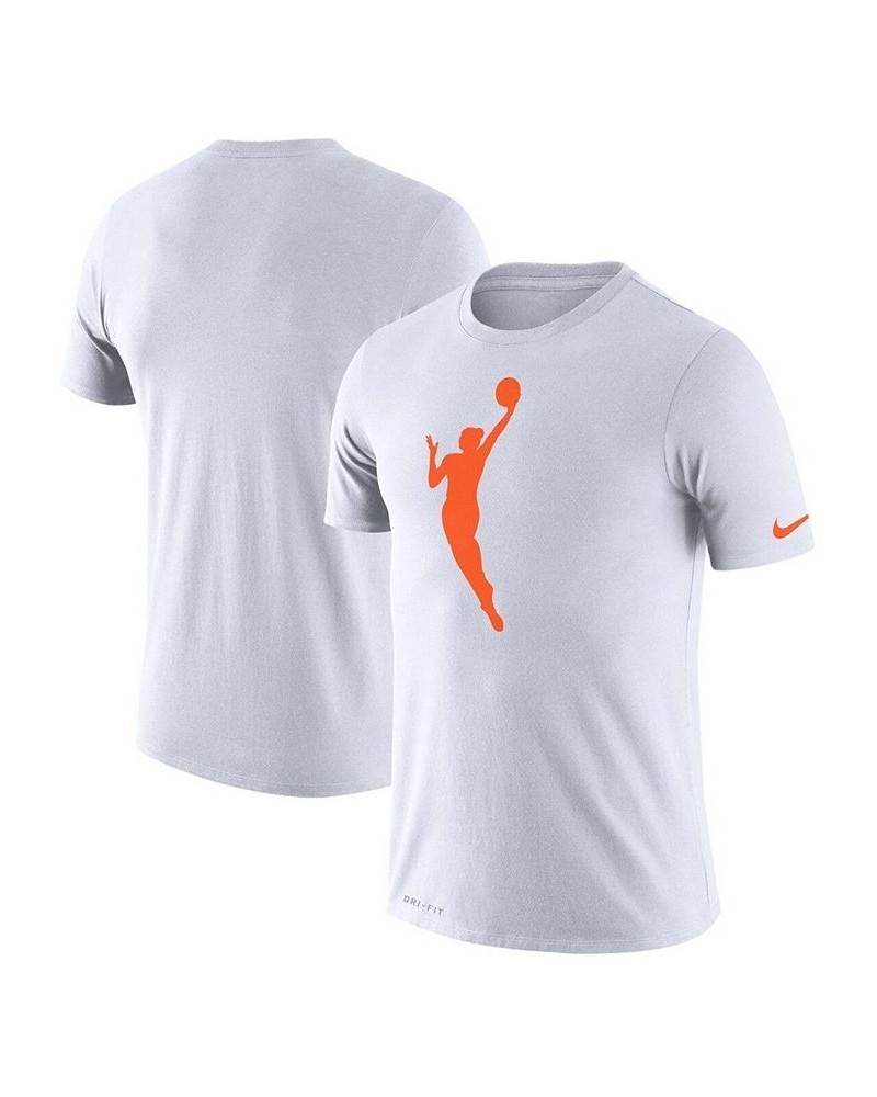 Men's White WNBA Logo Performance T-shirt $18.45 T-Shirts