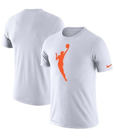 Men's White WNBA Logo Performance T-shirt $18.45 T-Shirts