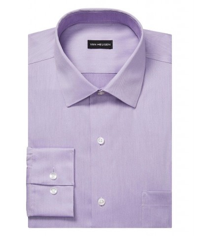 Men's Flex Collar Regular Fit Dress Shirt Purple $18.28 Dress Shirts