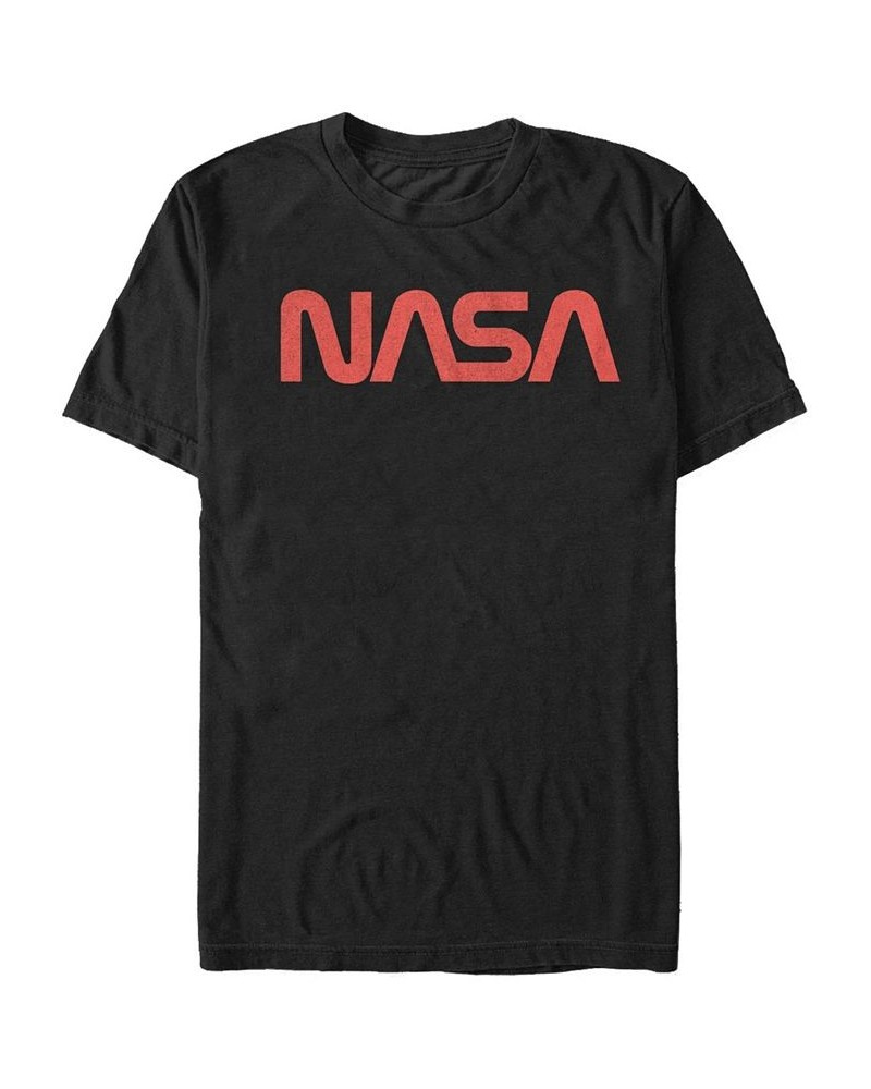 NASA Men's Simple Logo Short Sleeve T- shirt Black $14.00 T-Shirts