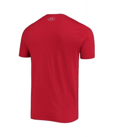 Men's Red Wisconsin Badgers School Logo Performance Cotton T-shirt $23.84 T-Shirts