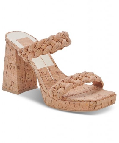 Women's Ashby Braided Two-Band Platform Sandals PD07 $73.50 Shoes