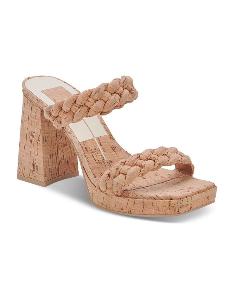 Women's Ashby Braided Two-Band Platform Sandals PD07 $73.50 Shoes